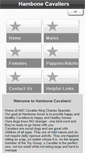 Mobile Screenshot of hambonecavaliers.com